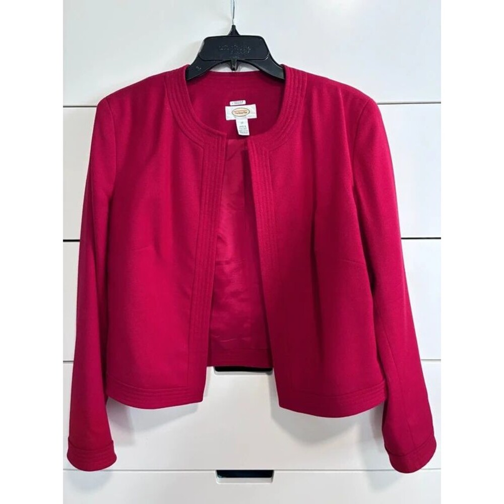 Talbots Red Blazer Suit Jacket Size 12